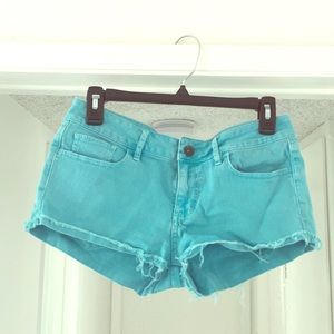 Blue jean shorts